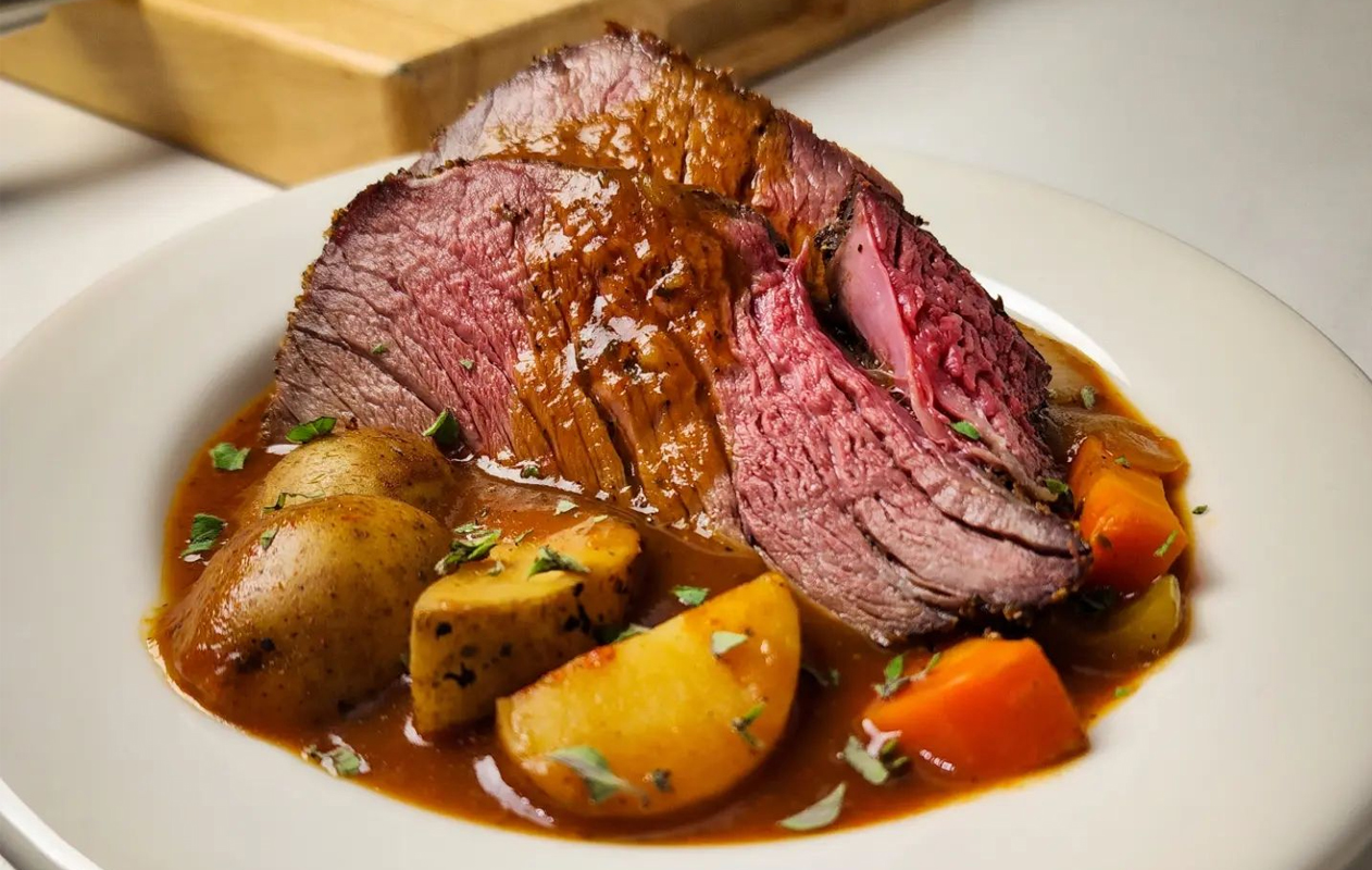 roast beef and potatoes stew